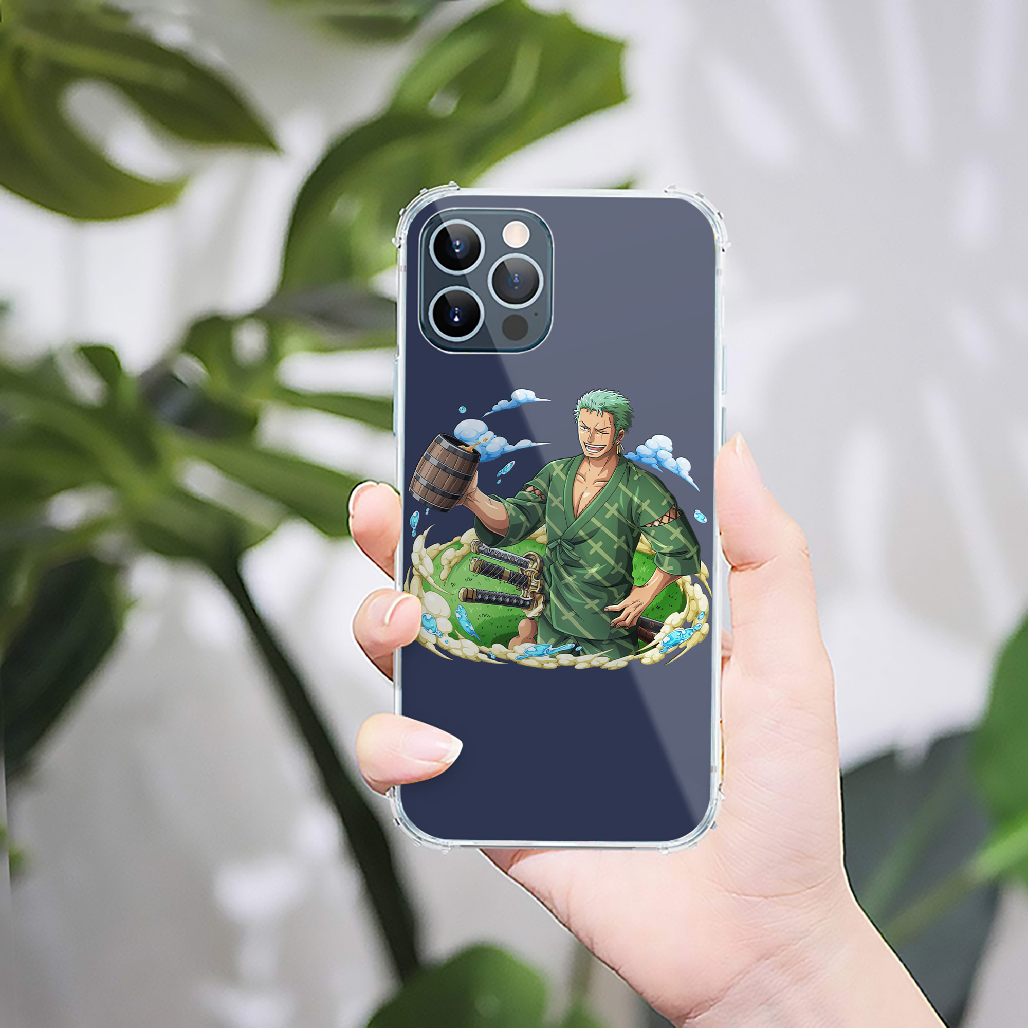 （画像用） ワンピース ロロノア・ゾロ ONE PIECE Roronoa Zoro 【iPhone 12シリーズ対応】透明スマホケース（クリアソフトケース）